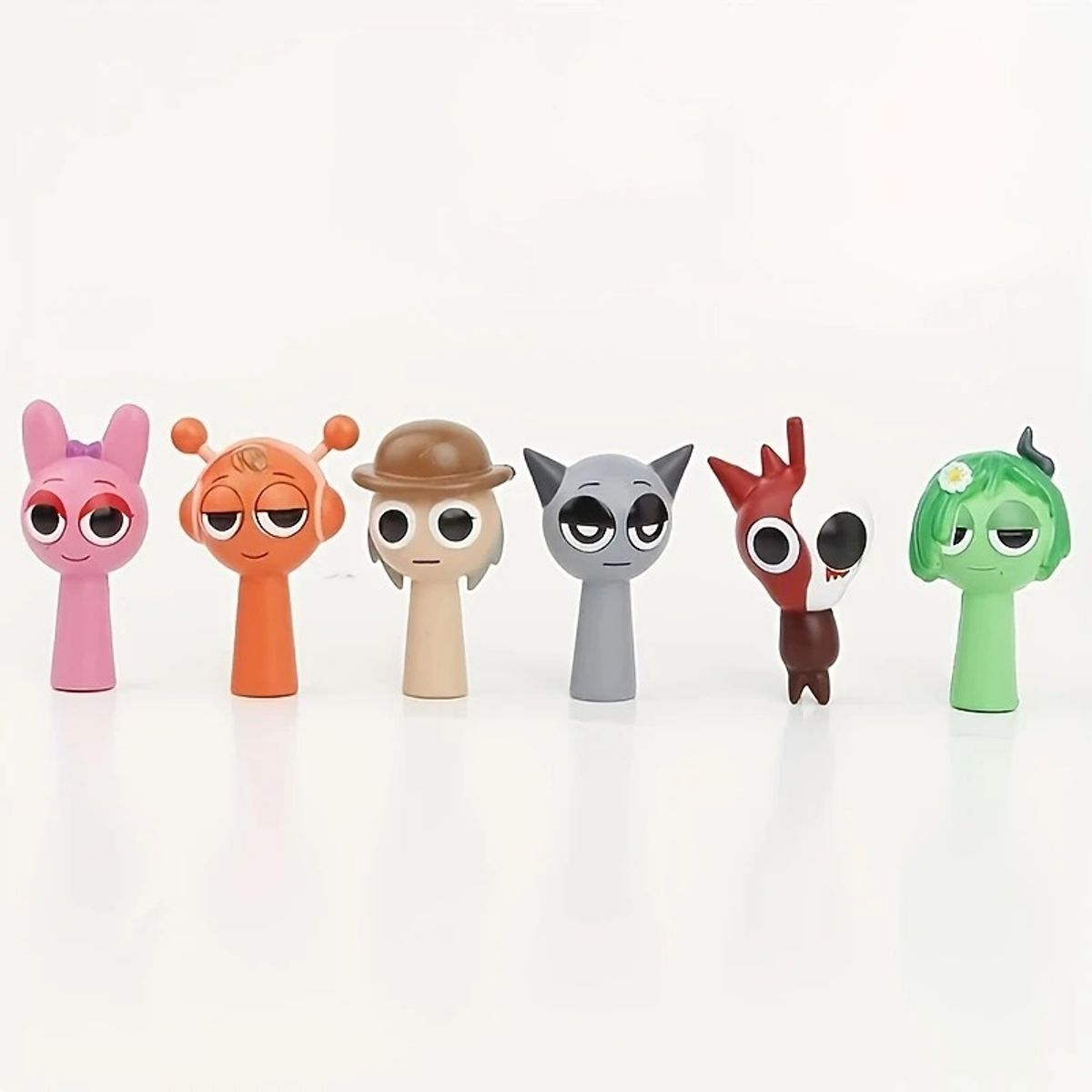 GENERICO - Pack 6 figuras de Sprunki en blister individuales