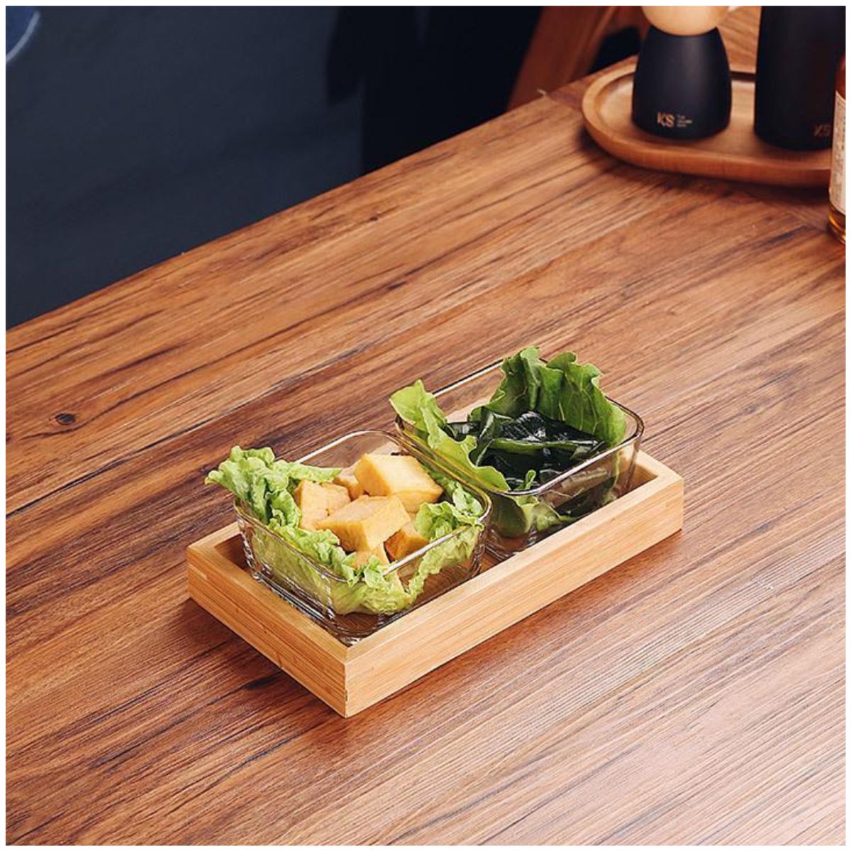 INSPIRA MARKET - Bandeja Decorativa Transportador de alimentos Set x3