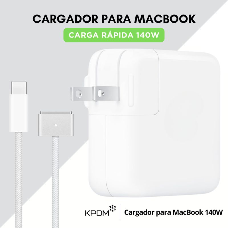 GENERICO - Cargador 140W para MacBook - Carga rápida MagSafe