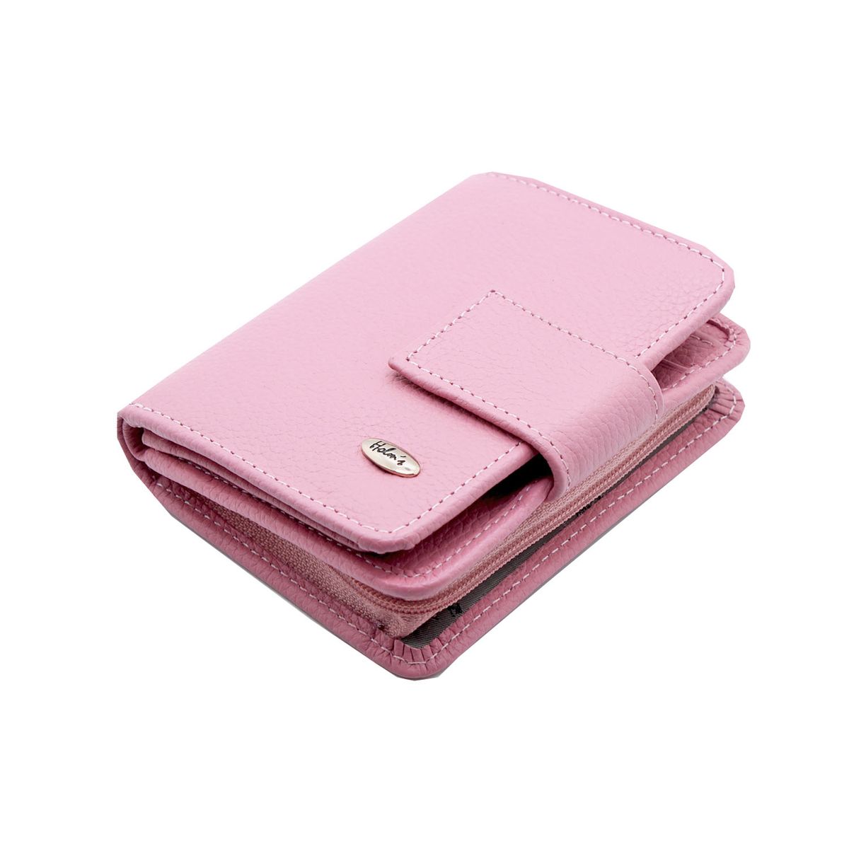 HOLM'S - BILLETERA HOLMS CUERO B161 DAMA ROSADO