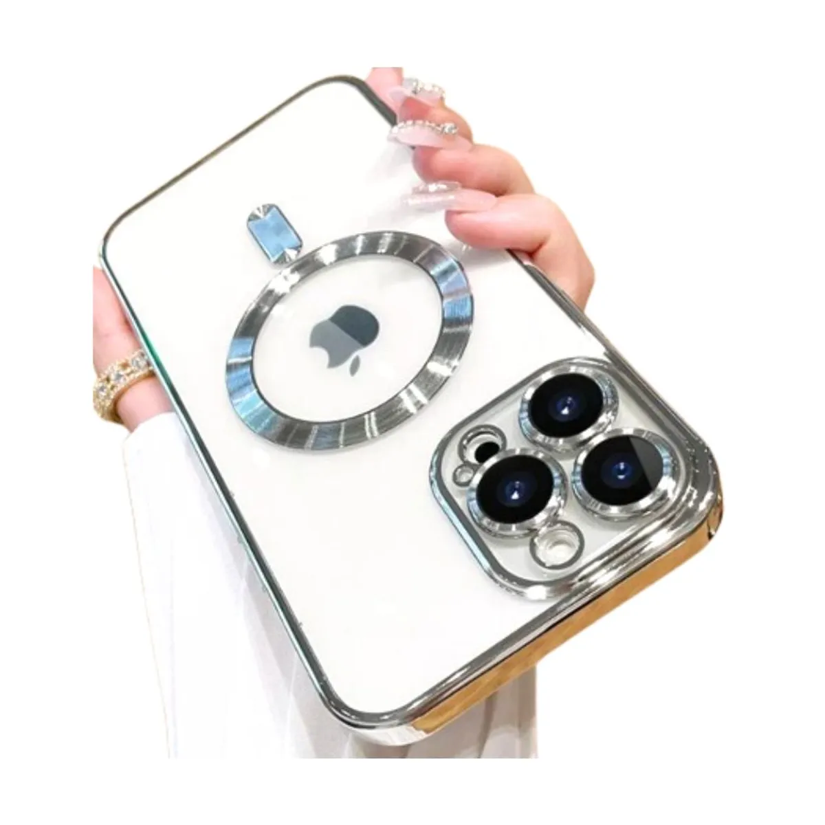 PERU IMPORTACIONES - CASE IPHONE 15 PRO MAX PLATA