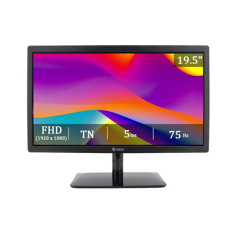 TEROS - Monitor TEROS TE-1915S, 19.5" TN, 75Hz, 5 ms, HDMI/VGA
