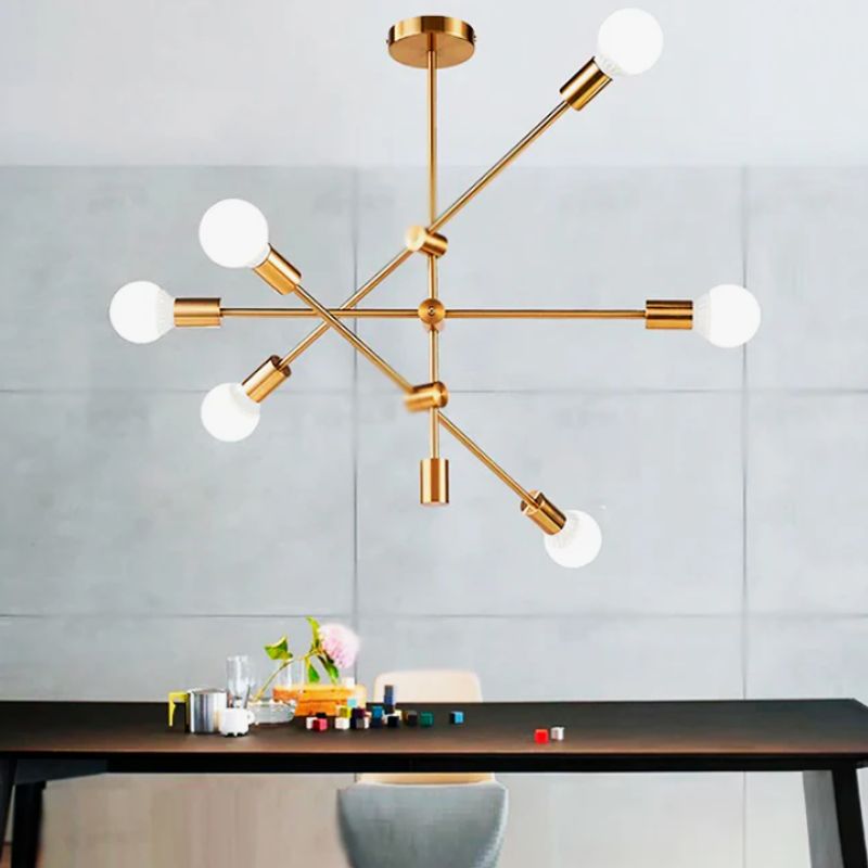 GENERICO - Lámpara de Techo 30W Led Black and Gold