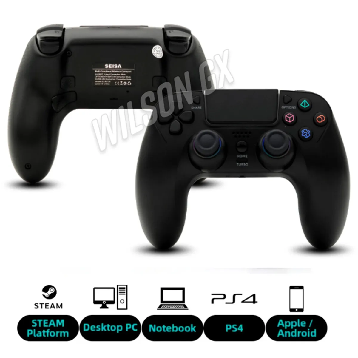SEISA - Mando para Play 4 Joystick Inalambrico Control Ps4 Dual Shock
