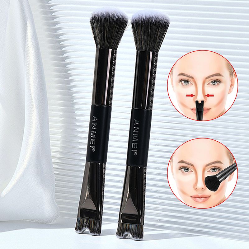 Brocha de Maquillaje en Forma de U para Contorno de Nariz GENERICO