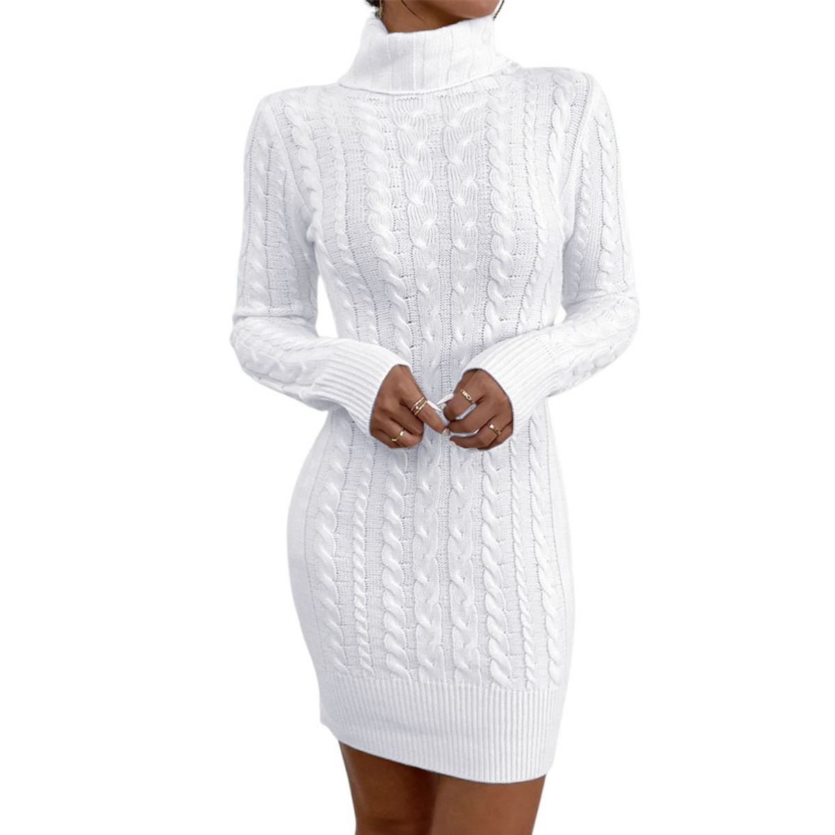 GENERICO - Vestido Mujer Mlarga Hilo 359G-30 Color Blanco