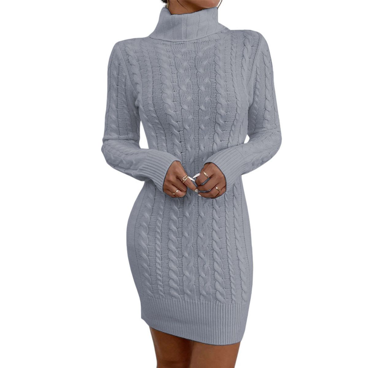 GENERICO - Vestido Mujer Mlarga Hilo 359G-30 Color Gris