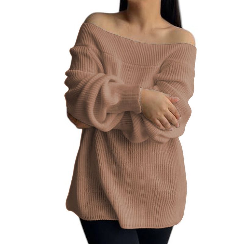 GENERICO - Chompa Mujer Hombros Hilo Dralom 359G-24 Color Beige