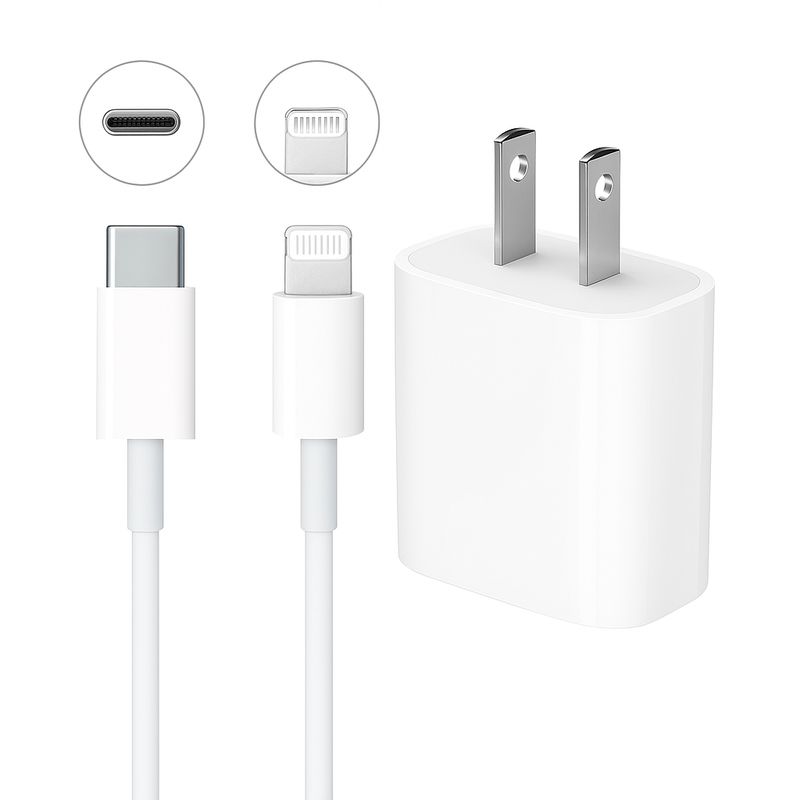 OEM - Combo Cargador 20W + Cable Lightning 1m