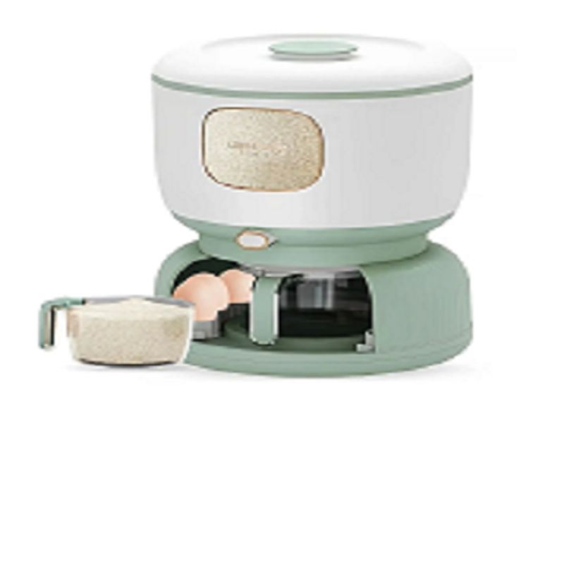 GENERICO - DISPENSADOR DE ARROZ O MENESTRAS CON ORGANIZADOR PORTA HUEVOS - VERDE