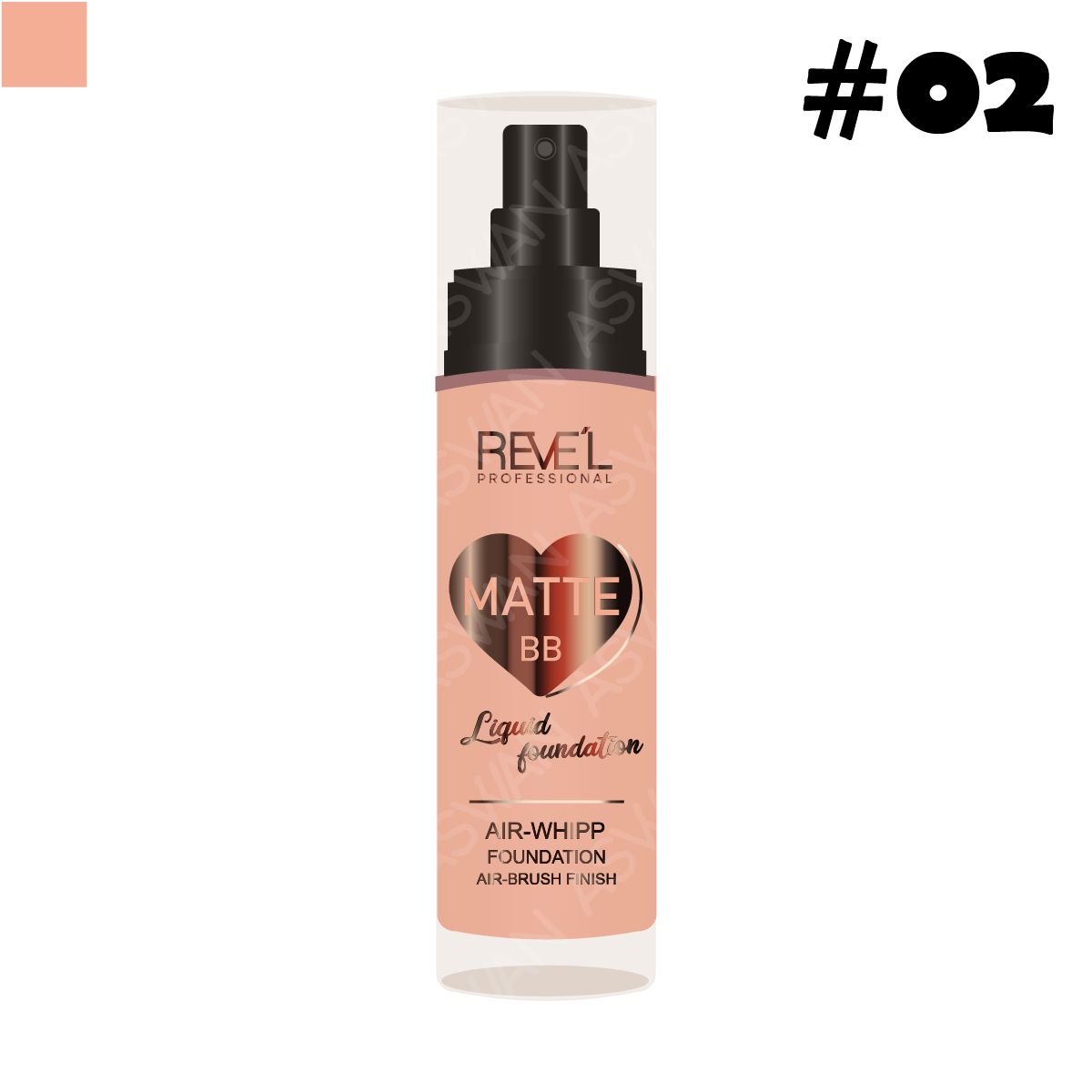 REVE'L PROFESSIONAL - Fundation Matte BB Liquid 02 - REVE´L