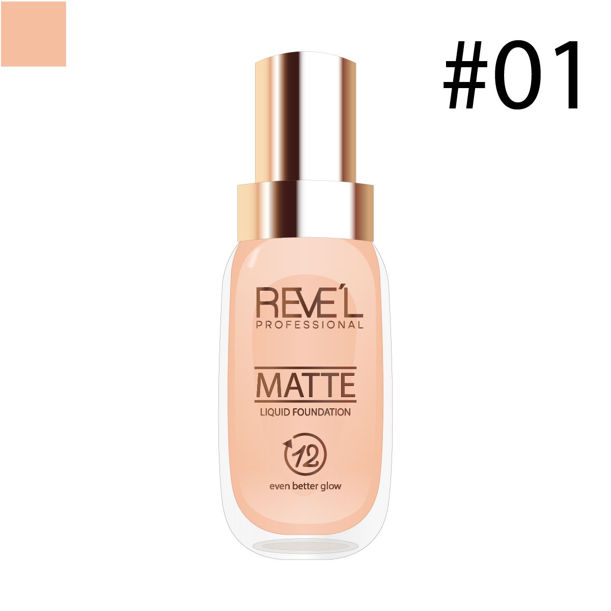 REVE'L PROFESSIONAL - Liquid Foundation Matte 01 - REVE´L