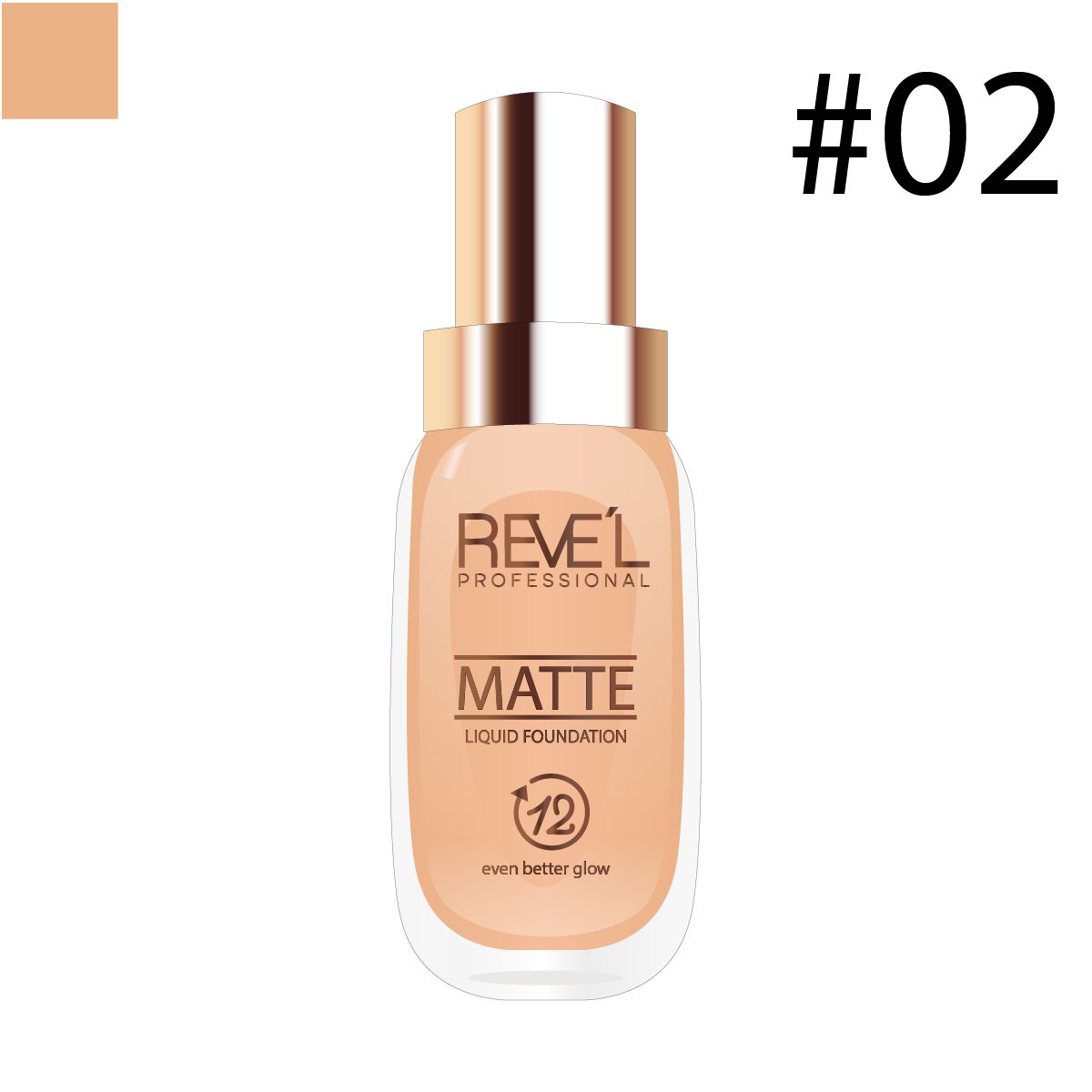 REVE'L PROFESSIONAL - Liquid Foundation Matte 02 - REVE´L