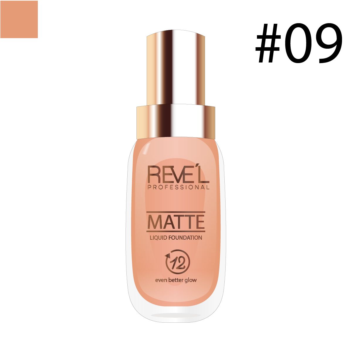 REVE'L PROFESSIONAL - Liquid Foundation Matte 09 - REVE´L