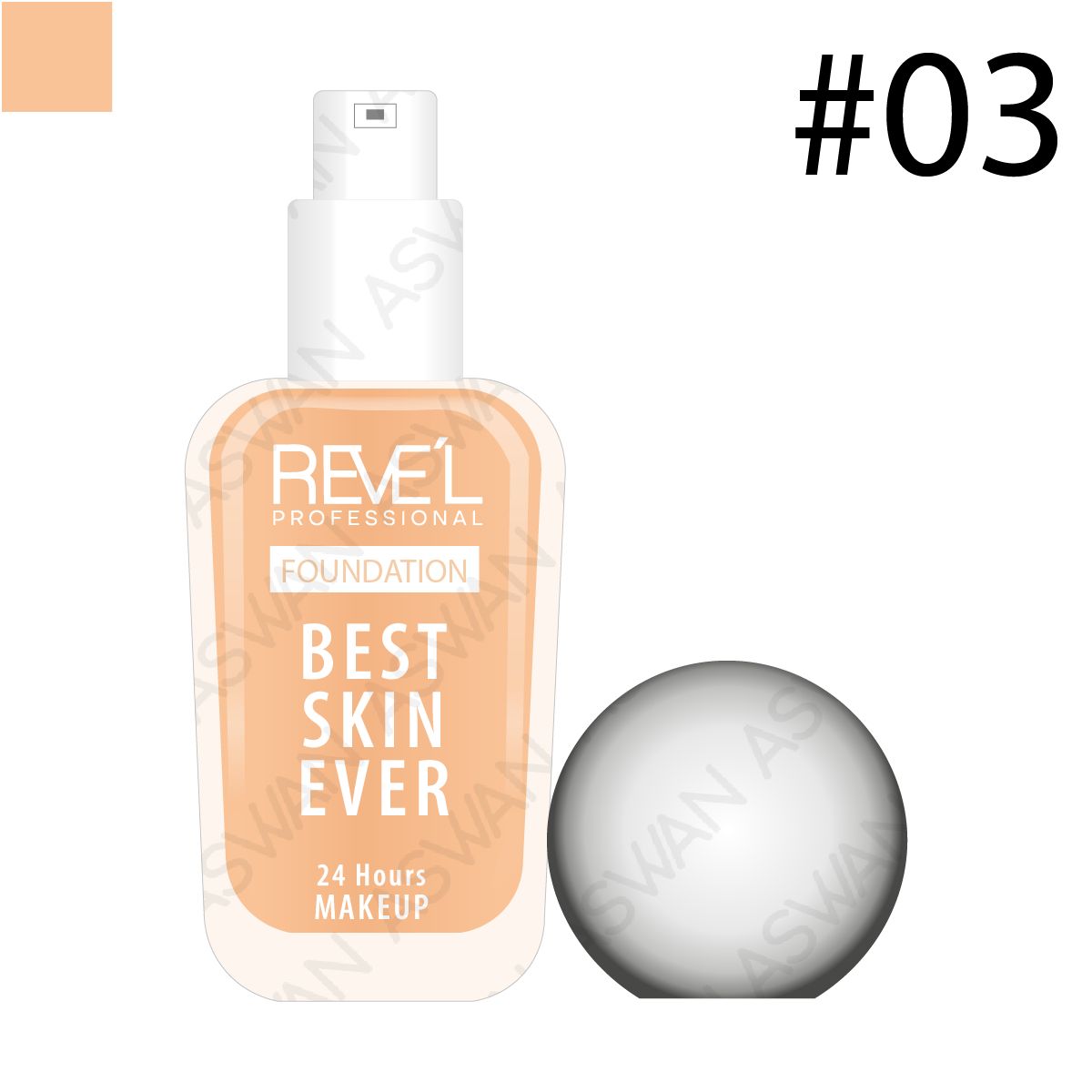 REVE'L PROFESSIONAL - Base Liquida Best Skin Ever 03 - REVE´L