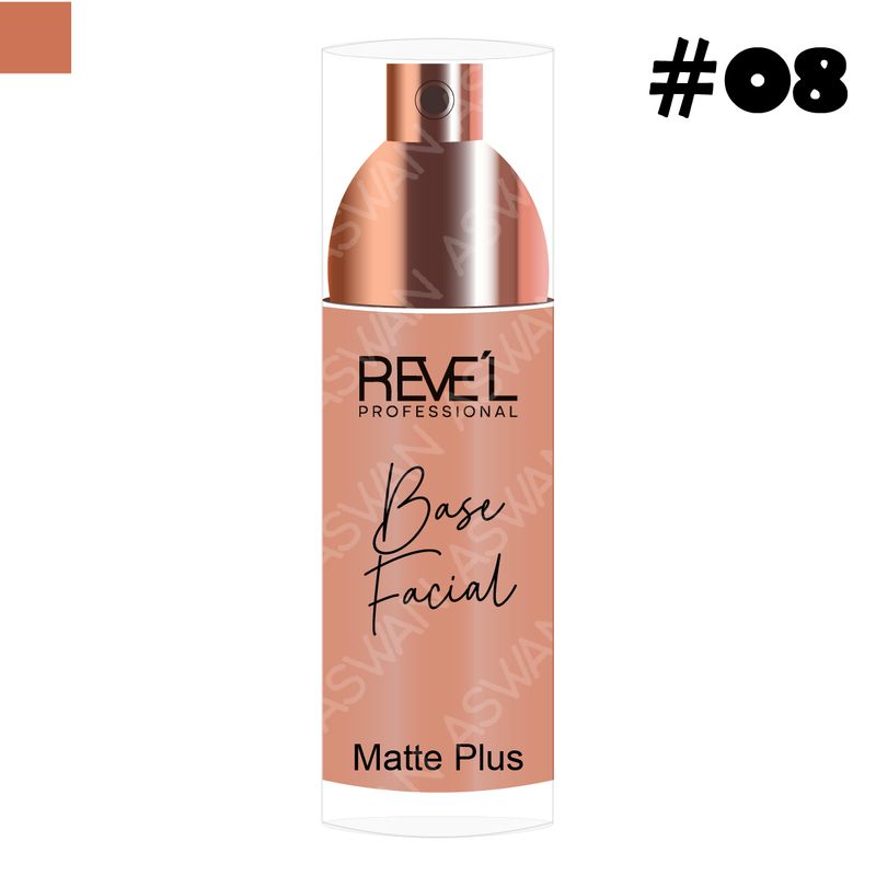 REVE'L PROFESSIONAL - Base Facial Matte Plus 08 - REVE´L
