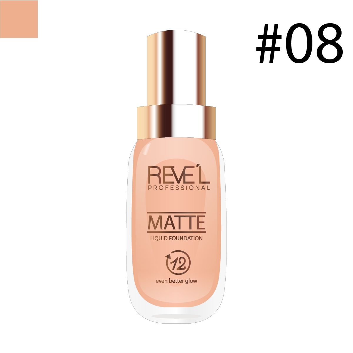 REVE'L PROFESSIONAL - Liquid Foundation Matte 08 - REVE´L