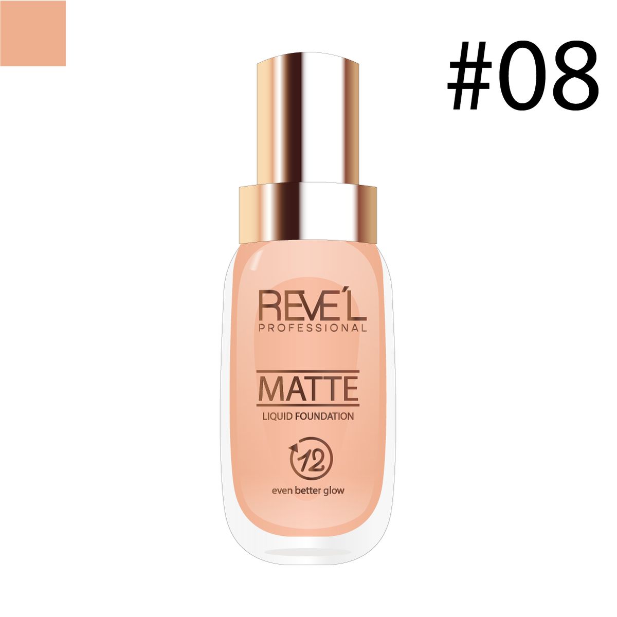 REVE'L PROFESSIONAL - Liquid Foundation Matte 08 - REVE´L