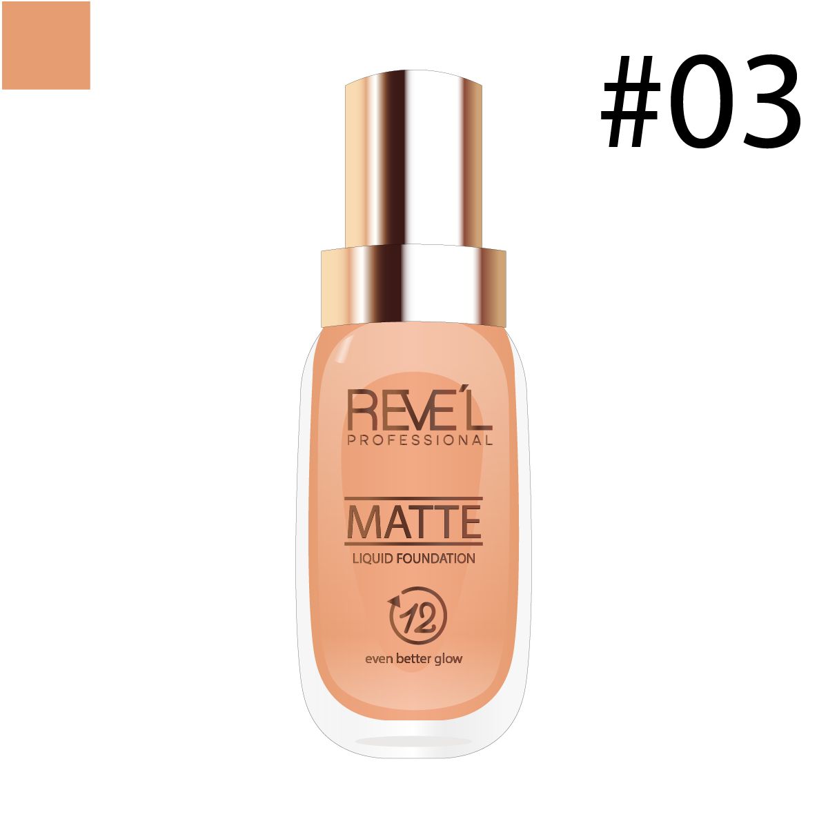 REVE'L PROFESSIONAL - Liquid Foundation Matte 03 - REVE´L