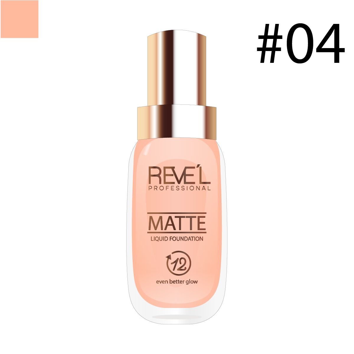 REVE'L PROFESSIONAL - Liquid Foundation Matte 04 - REVE´L