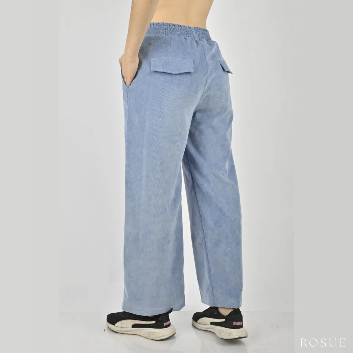 ROSUE - Pantalón Corduroy Mujer Palazzo