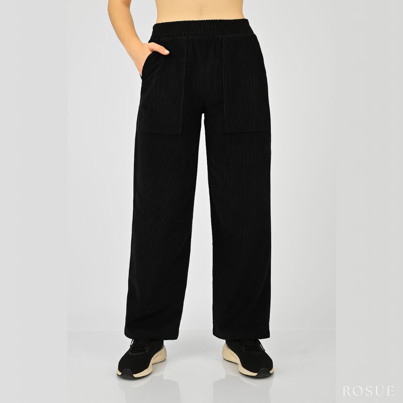 ROSUE - Pantalón Corduroy Mujer Palazzo