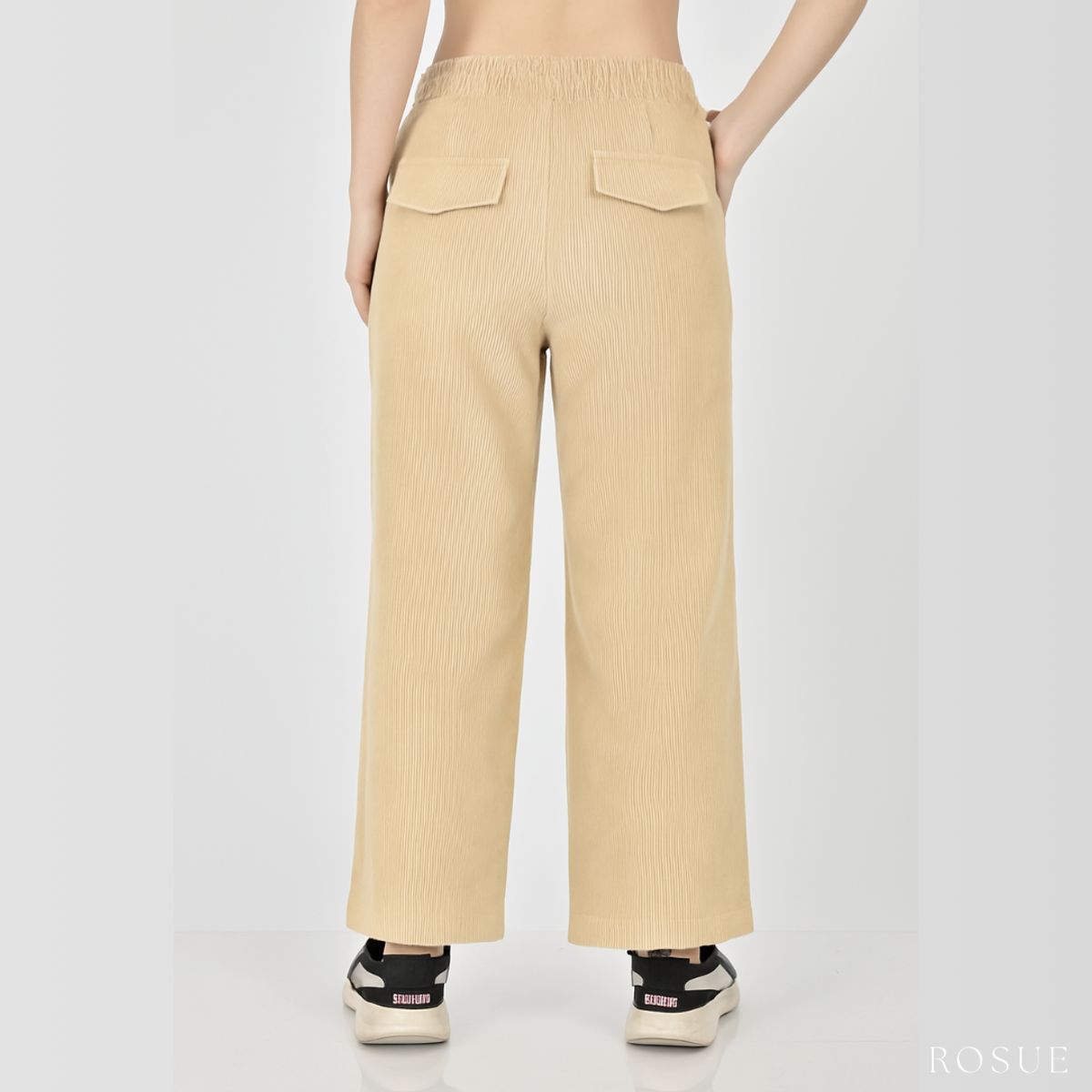 ROSUE - Pantalón Corduroy Mujer Palazzo