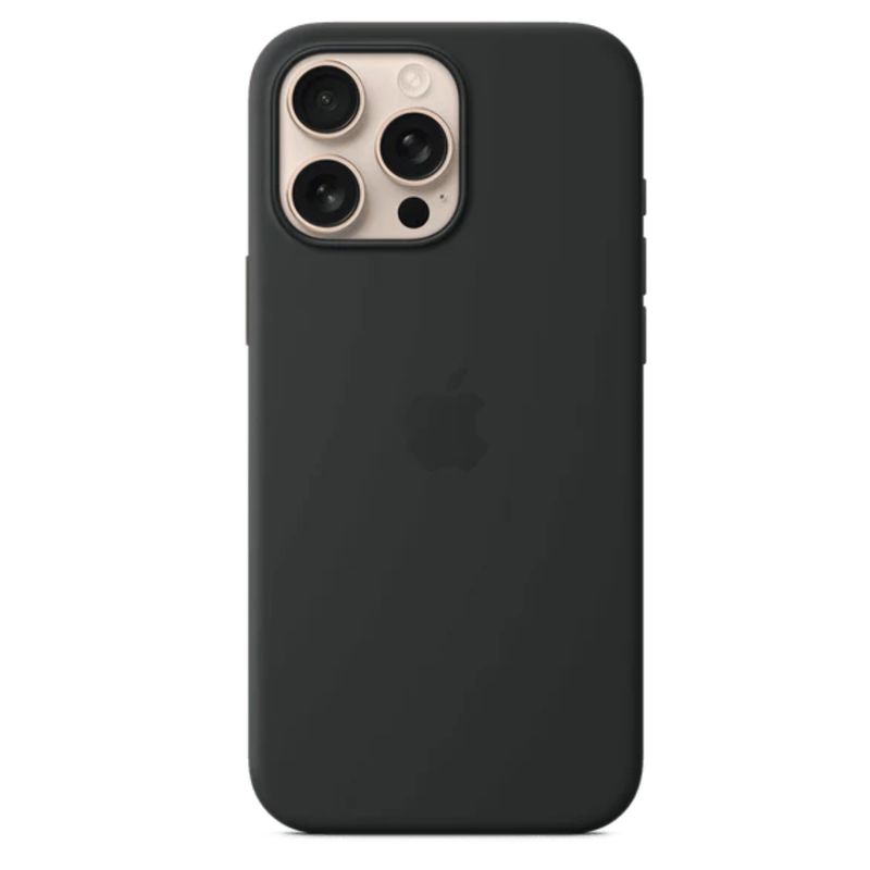 APPLE - CASE SILICONA PARA IPHONE 16 PRO MAX NEGRO