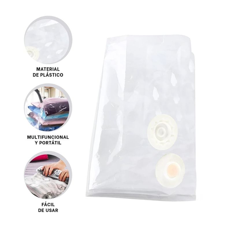 GENERICO - Pack12 Bolsa con Abrefacil para Cuidar Ropa 70x100cm