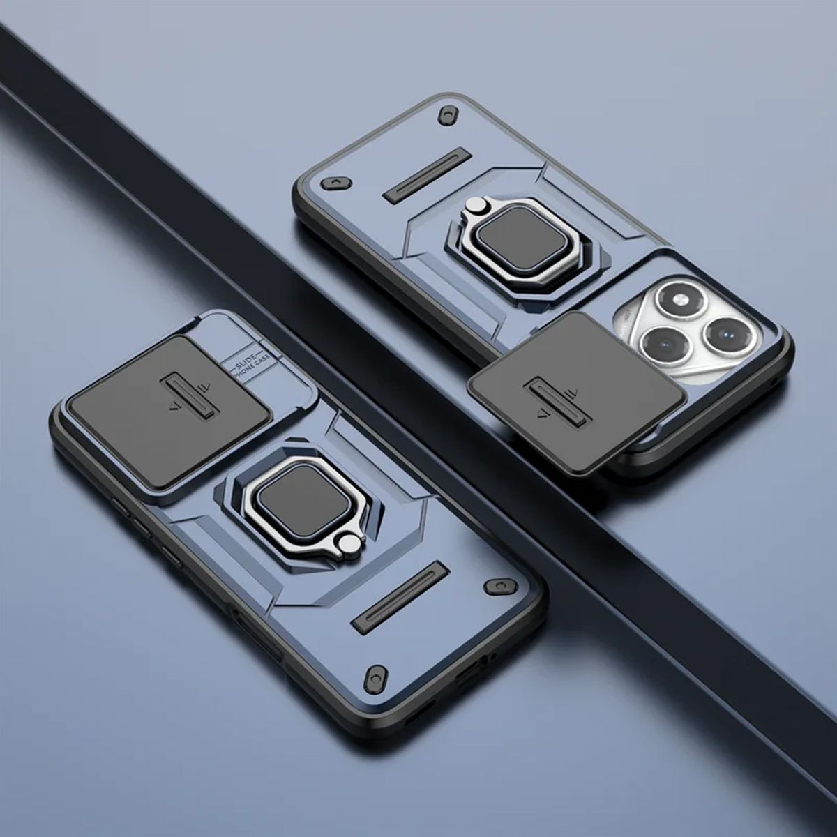 GENERICO - Case Funda Antishock para HONOR 400 LITE - Protector Cámara Azul