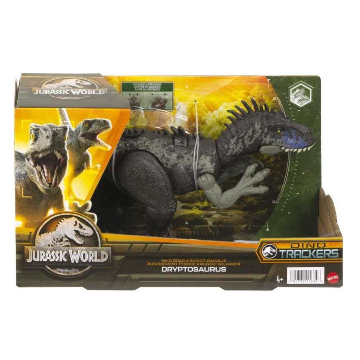 JURASSIC WORLD - Figura Dinosaurio Dryptosaurus Rugido Salvaje