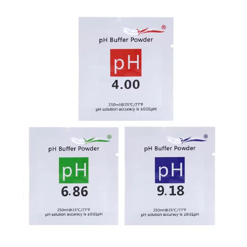 OEM - Solución Buffer Powder Calibrar Medidor PH Peachimetro - Kit 3 En 1