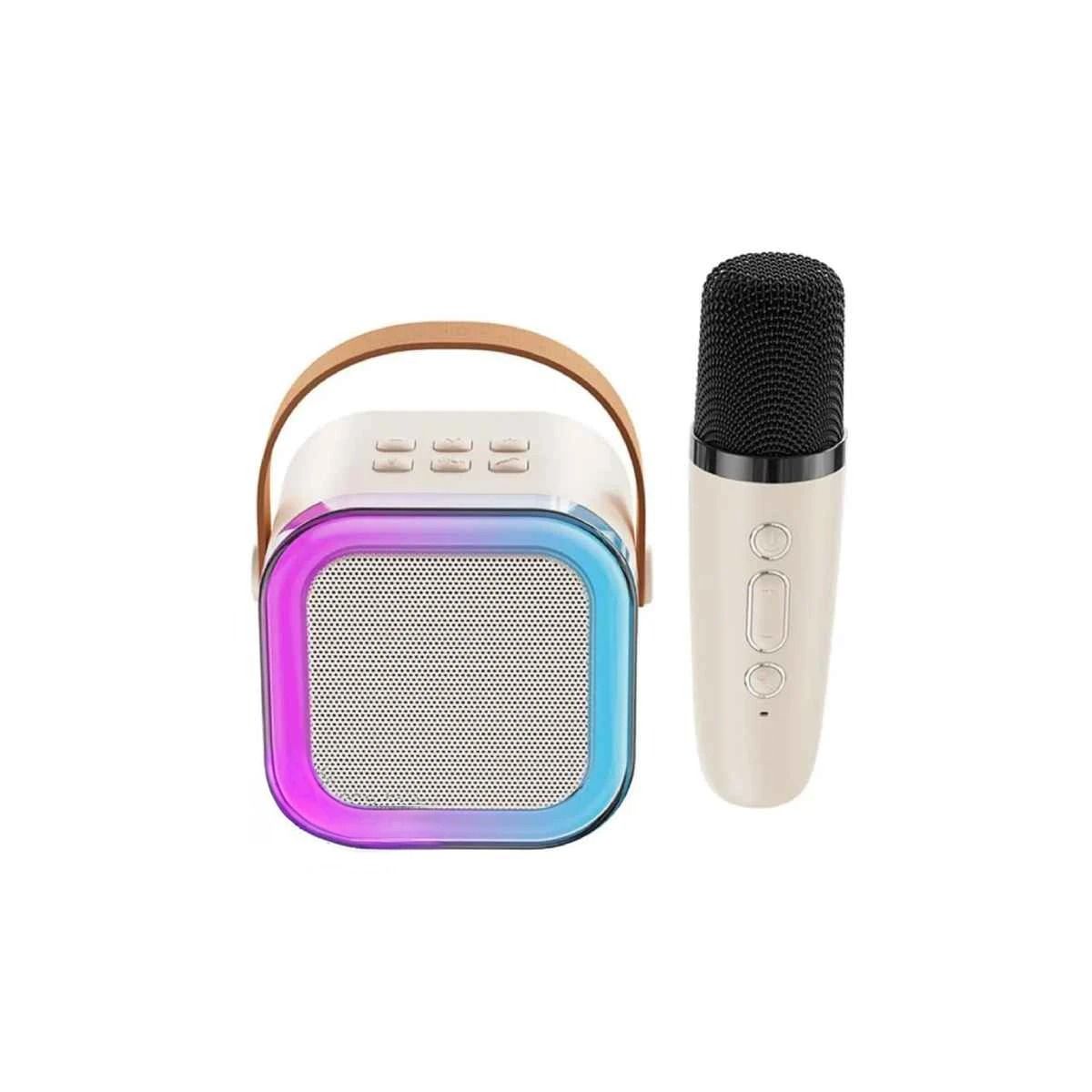 RYBIU IMPORT - Parlante de Buen Sonido con Micro Beige Y+Regalo Stickers