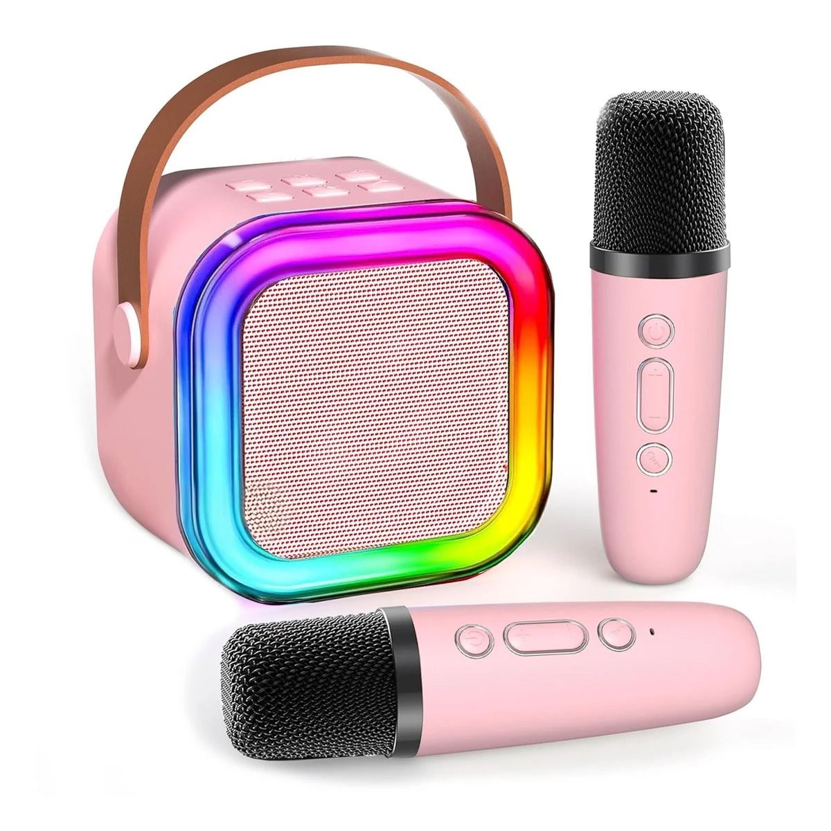 RYBIU IMPORT - Parlante con Micro Inalambrico en Rosado Y+Regalo Agendita