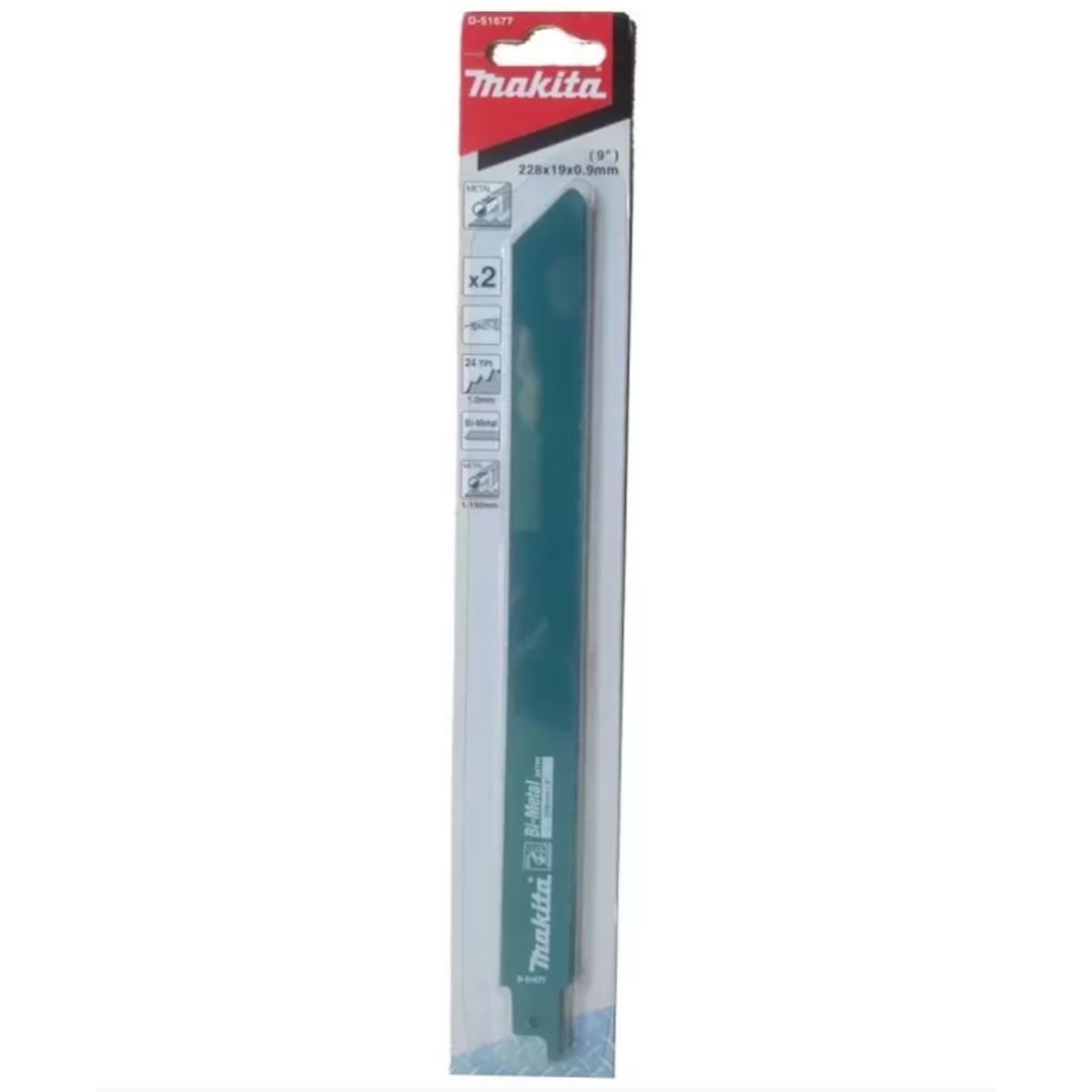 MAKITA - Cuchilla Sierra sable metal 9 x 2unid PLANCHA ACERO 07-3mm