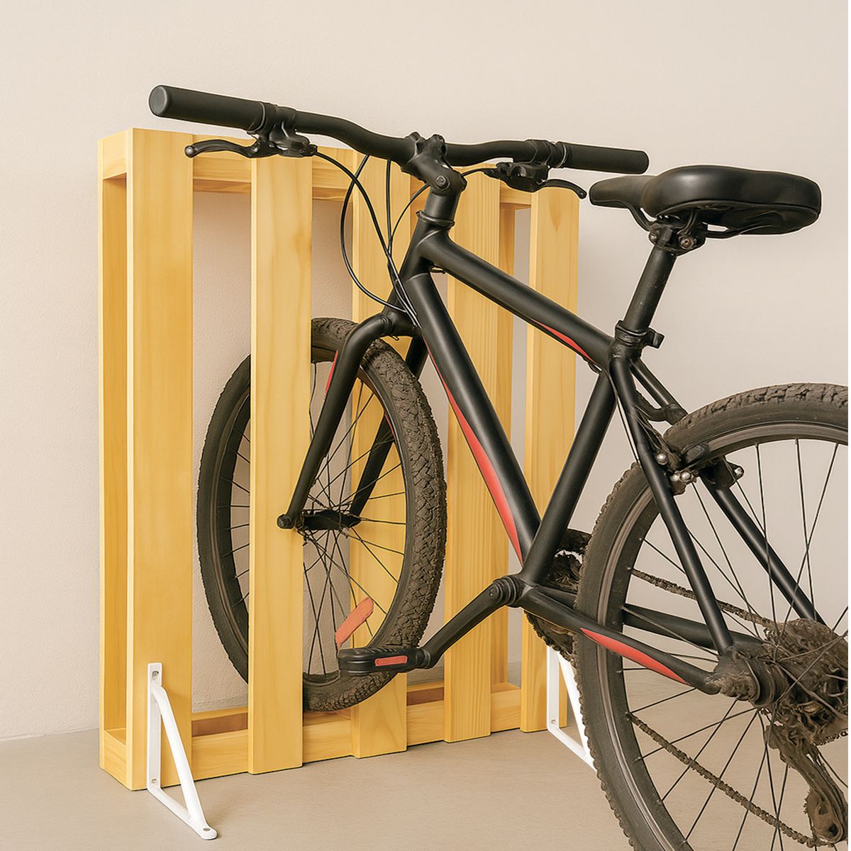 GENERICO - Estacionamiento de Bicicletas CycloRack  de Madera Reciclada