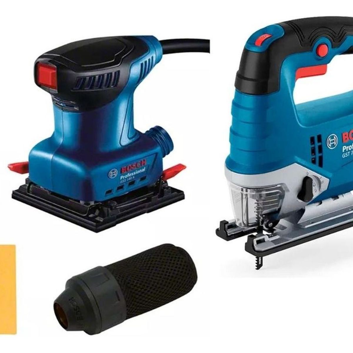 BOSCH - Sierra Caladora GST 750 + Lijadora Orbital GSS 140 Bosch