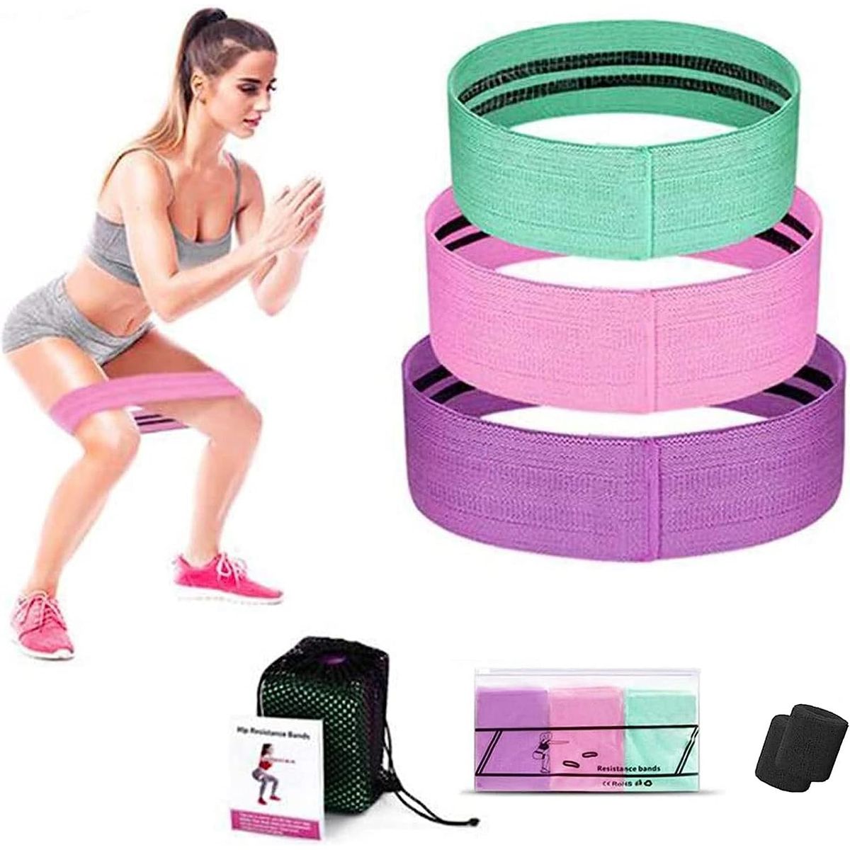 GENERICO - Bandas Elasticas de Resistencia Pack de 3