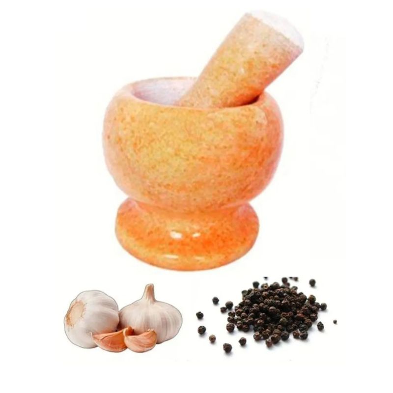 DECOHOME - Mortero de Mármol Deco Home con Machacador Beige