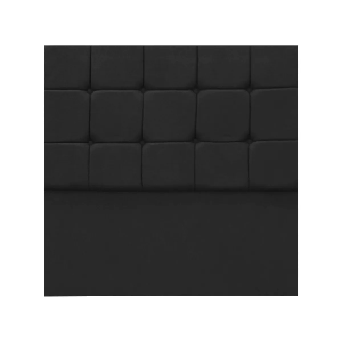 MUEBLES MACRUMO - Cama tapizada Deco Atenas - 2 Plz - Color Negro