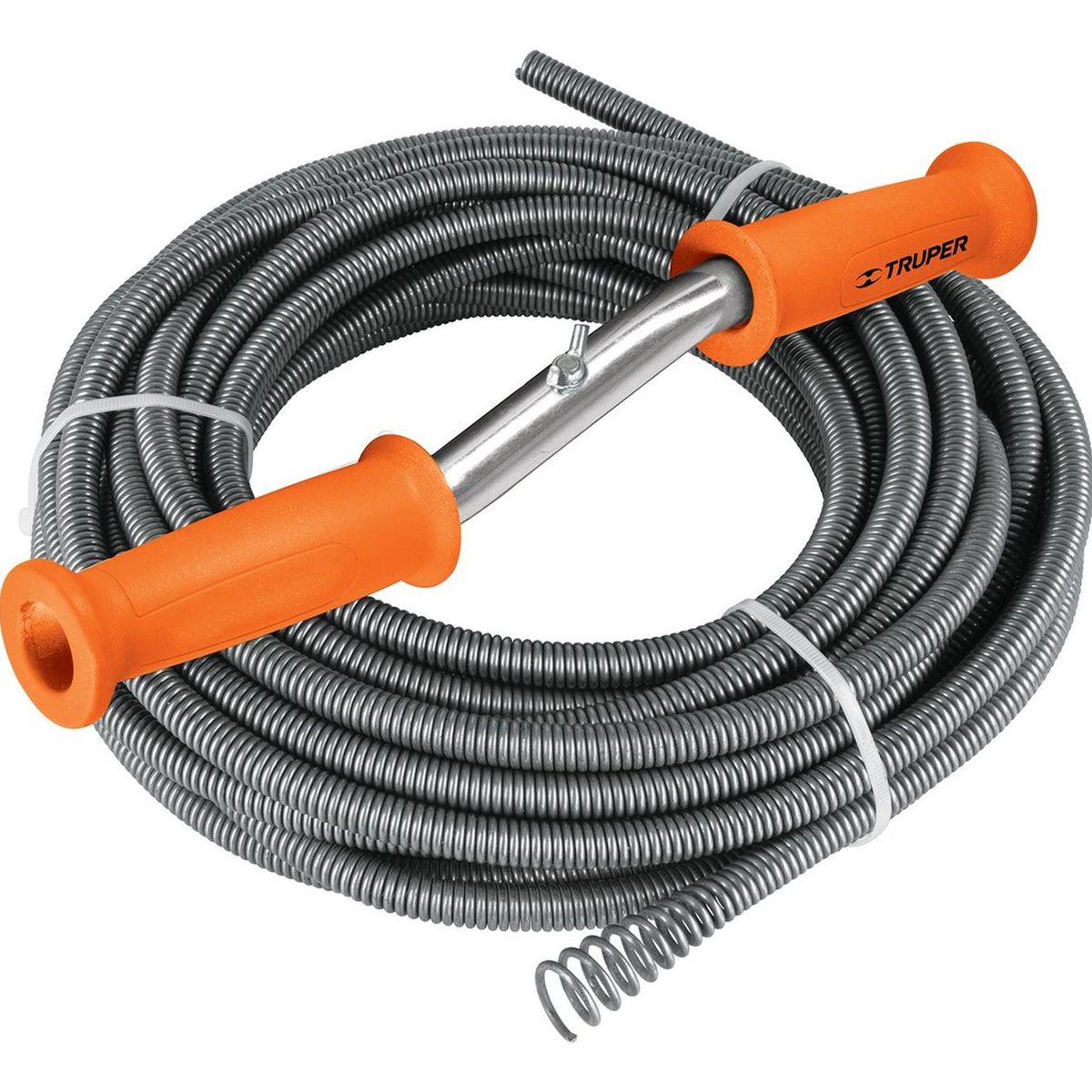 TRUPER - Desatorador destapacaños 15 metros tipo barreno con manivela Truper