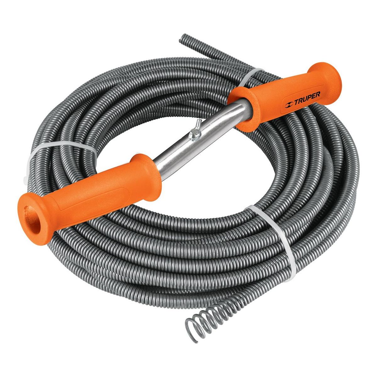 TRUPER - Desatorador destapacaños 15 metros tipo barreno con manivela Truper