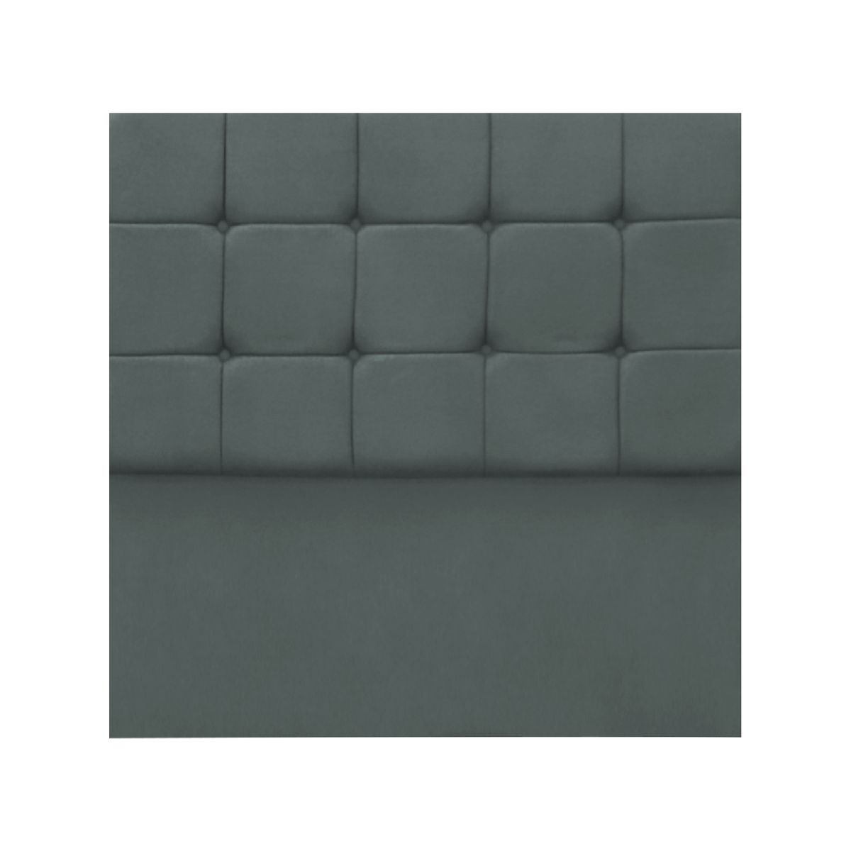 MUEBLES MACRUMO - Cama tapizada Deco Atenas King 2 tarimas Color Gris oscuro