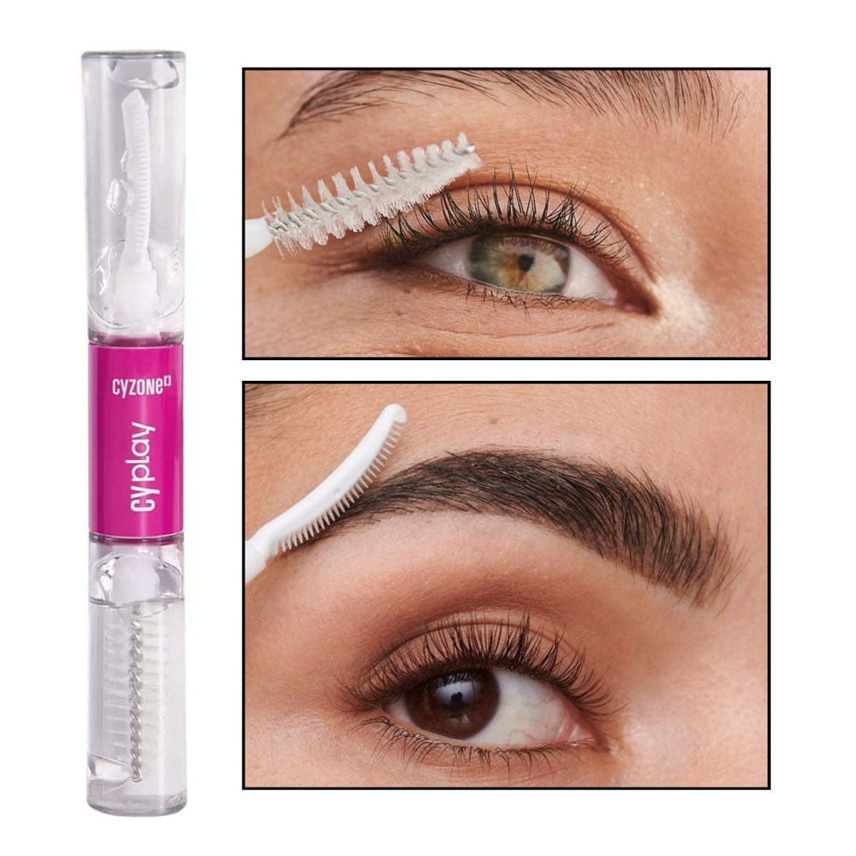 CYZONE - SECRET LASH Máscara transparente fijación pestañas cejas cyzone