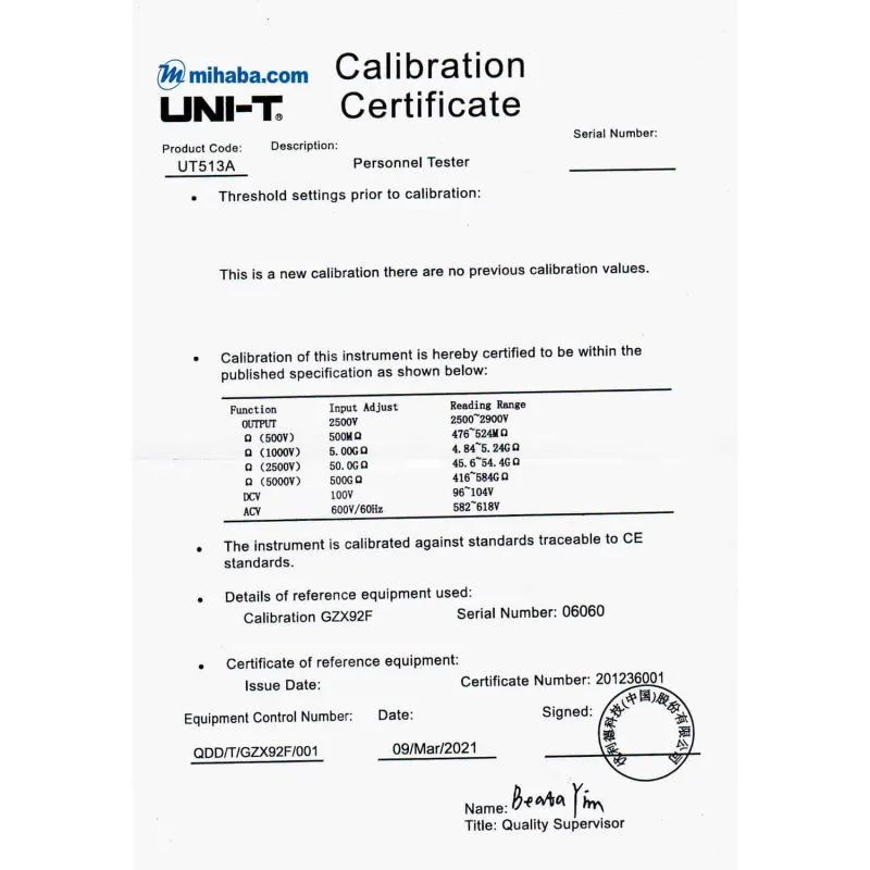 UNI T - Megómetro digital 5000V UNI-T UT-513A