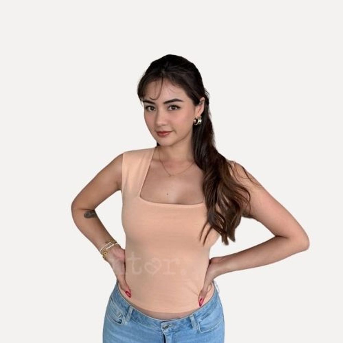 ANTAR - COLLAR CROP TOP  MUJER