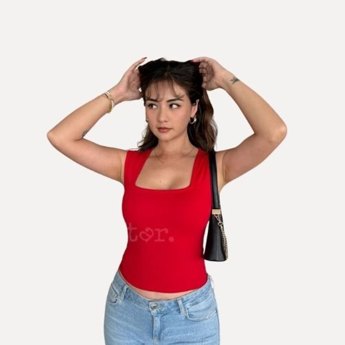 ANTAR - COLLAR CROP TOP  MUJER