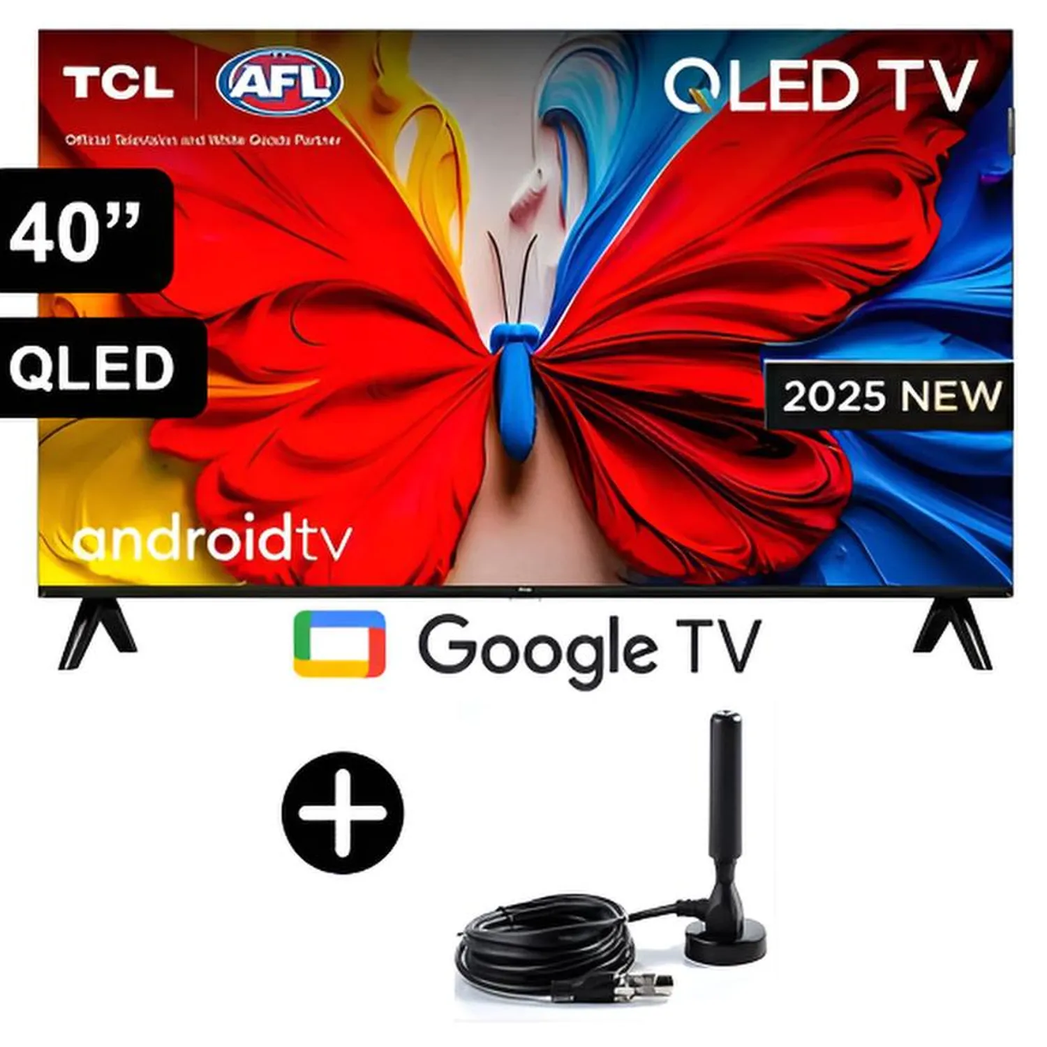 Televisor TCL QLED 40 FHD Smart Google Tv 40S5K + ANTENA DIGITAL