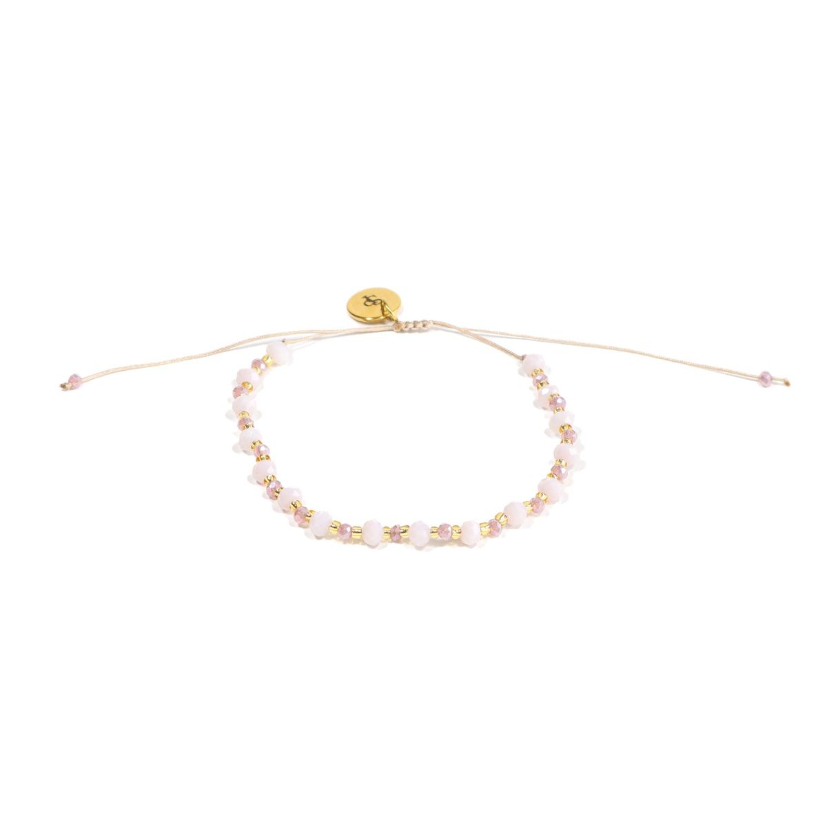 SAMANTHA PINTO HANDMADE ACCESSORIES - Pulsera Gaia Lila Dorado