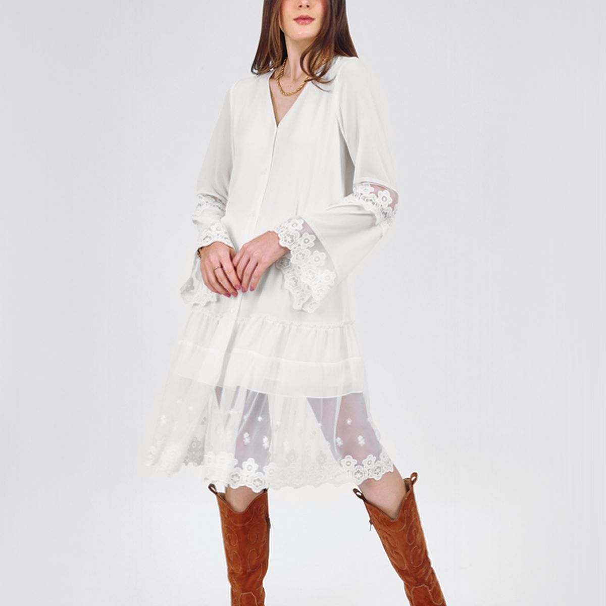 BANATY - VESTIDO DE GASA ZAIRA DE MUJER BANATY